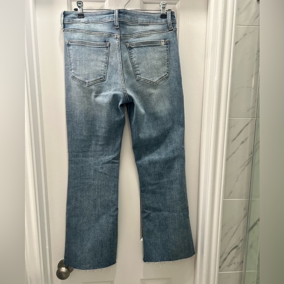 Sneak Peek Mid Rise Ultra Stretch Kick Flare Jeans Sz 28 - Picture 6 of 9